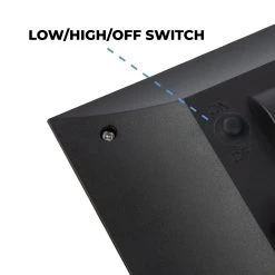 Dual Solar Spot Light Kit with Dual LED Heads, 60-Degree Beam Angle, Stakes Included, 3000K Warm White - Outdoor LED Landscape Lighting -Nebo Sales Store lfs 30k60d switch2