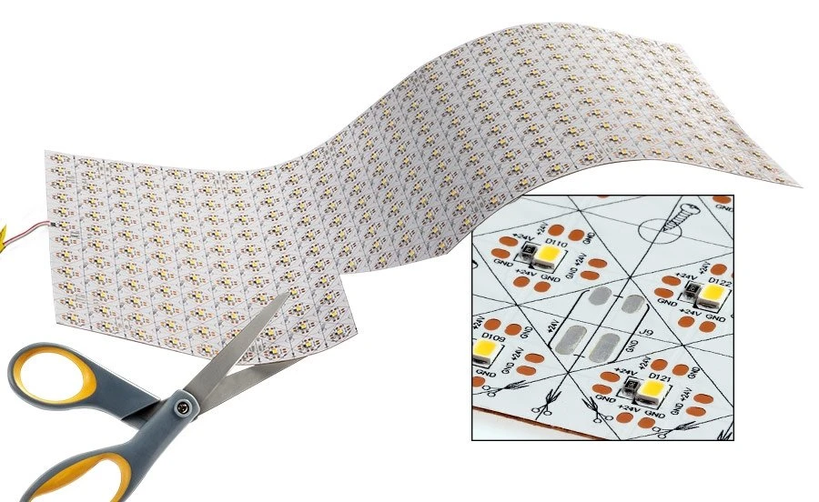 24V Flexible LED Light Sheet - 18.9" x 9.5" - White - IP20 - 2700K to 6500K Color Temperature Options 2 24V Flexible LED Light Sheet - 18.9" x 9.5" - White - IP20 - 2700K to 6500K Color Temperature Options - Image 2