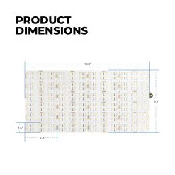 RGB+CCT LED Light Sheet - 18.9” X 9.5” - 24V - IP20 - 2700K-6500K | Flexible LED Lighting for Signs & Trade Shows -Nebo Sales Store lls g80 ac36a 80c01 24v dimensions