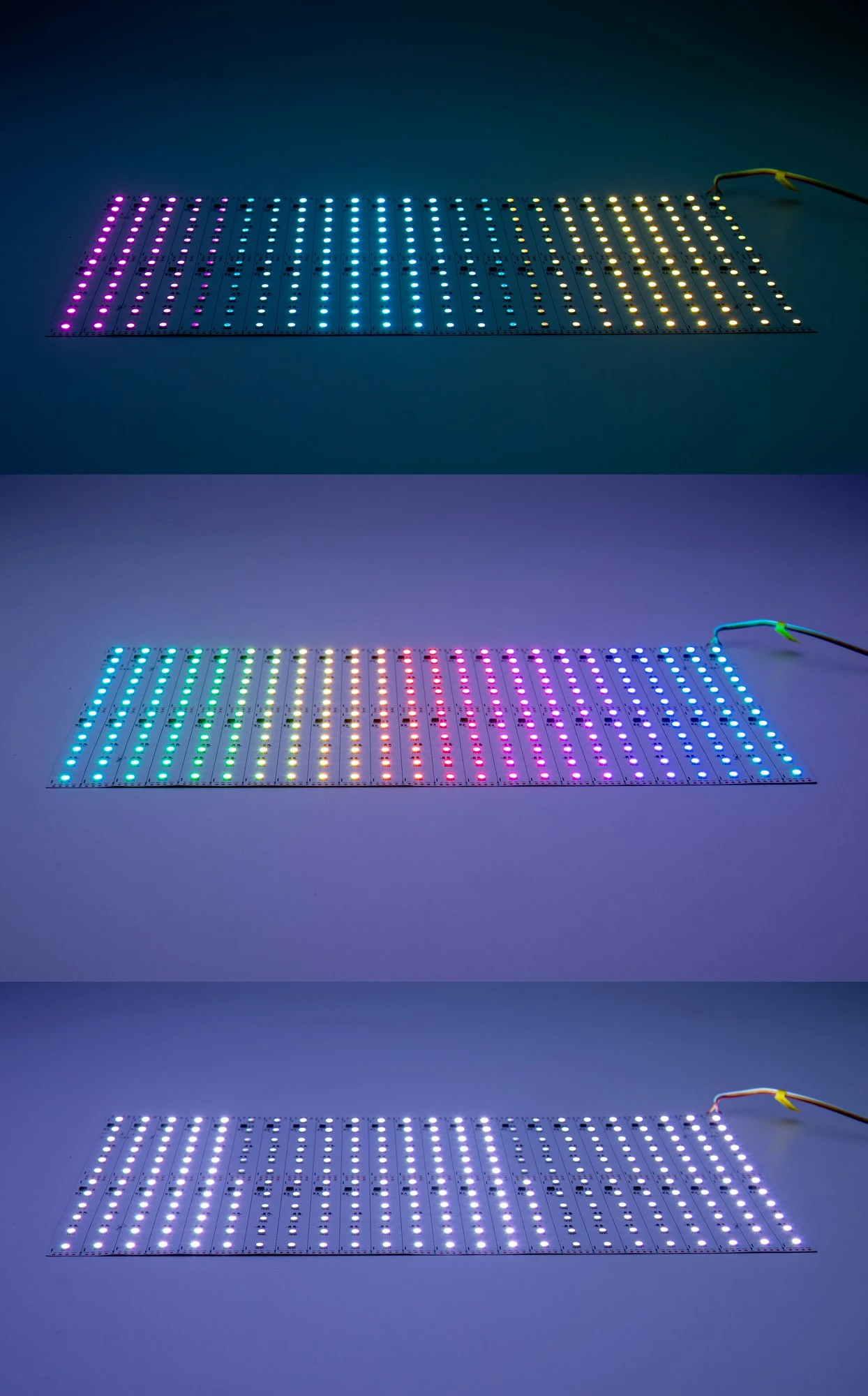 Addressable RGB LED Light Sheet - 18.9” X 9.5” - 24V - IP20 - XH Pin Connection - Flexible LED Lighting for Signs & Trade Shows 6 Addressable RGB LED Light Sheet - 18.9” X 9.5” - 24V - IP20 - XH Pin Connection - Flexible LED Lighting for Signs & Trade Shows - Image 6