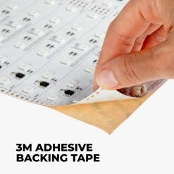 Addressable RGB LED Light Sheet - 18.9” X 9.5” - 24V - IP20 - XH Pin Connection - Flexible LED Lighting for Signs & Trade Shows 12 Addressable RGB LED Light Sheet - 18.9” X 9.5” - 24V - IP20 - XH Pin Connection - Flexible LED Lighting for Signs & Trade Shows -Nebo Sales Store lls pcrgb a12a60a01 24v xh adhesive tape 2