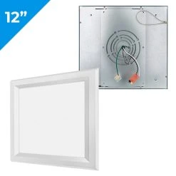 1x1 Surface Mount LED Panel Light - 18W Dimmable Even-Glow® Fixture - 1,800 Lumens - Flush Mount Ceiling Light for Residential Use