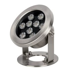 9W 3000K Underwater LED Pond Light - 12V AC/DC Landscape Spotlight for Pools & Gardens
