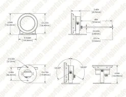 RGB 9W LED Fountain Light - 12V AC/DC Underwater Pond & Landscape Spotlight - Color Changing -Nebo Sales Store lpl rgb9wr