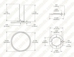 9" LED Low Profile Downlight - 18W Flush Mount Ceiling Light - Selectable CCT - Dimmable - 1,260 Lumens -Nebo Sales Store lprcct sw3f 18w9