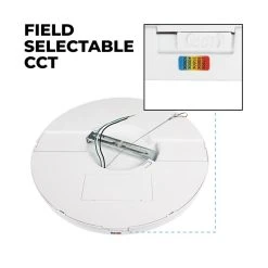 13” LED Downlight - Selectable CCT Flush Mount Ceiling Light - 2,160 Lumens - Dimmable - 2700K to 5000K -Nebo Sales Store lprcct sw5a 24w13 selectable cct up1 1