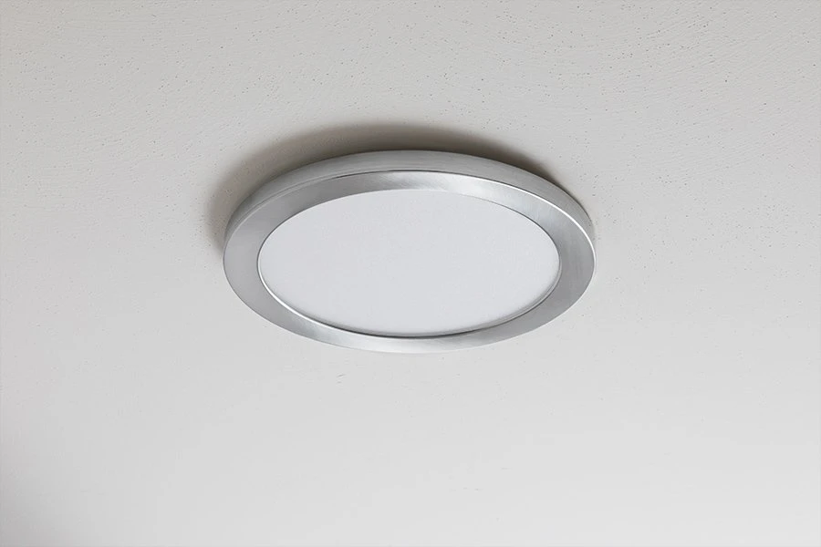 7” Dimmable LED Downlight with Satin Nickel Trim - 12W Flush Mount Ceiling Light - 960 Lumens, 75W Equivalent, 4000K Cool White 5 7” Dimmable LED Downlight with Satin Nickel Trim - 12W Flush Mount Ceiling Light - 960 Lumens, 75W Equivalent, 4000K Cool White - Image 5