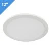 12" LED Downlight - White Magnetic Trim - 24W Flush Mount Ceiling Light - Dimmable - 3000K/4000K - 1,920 Lumens