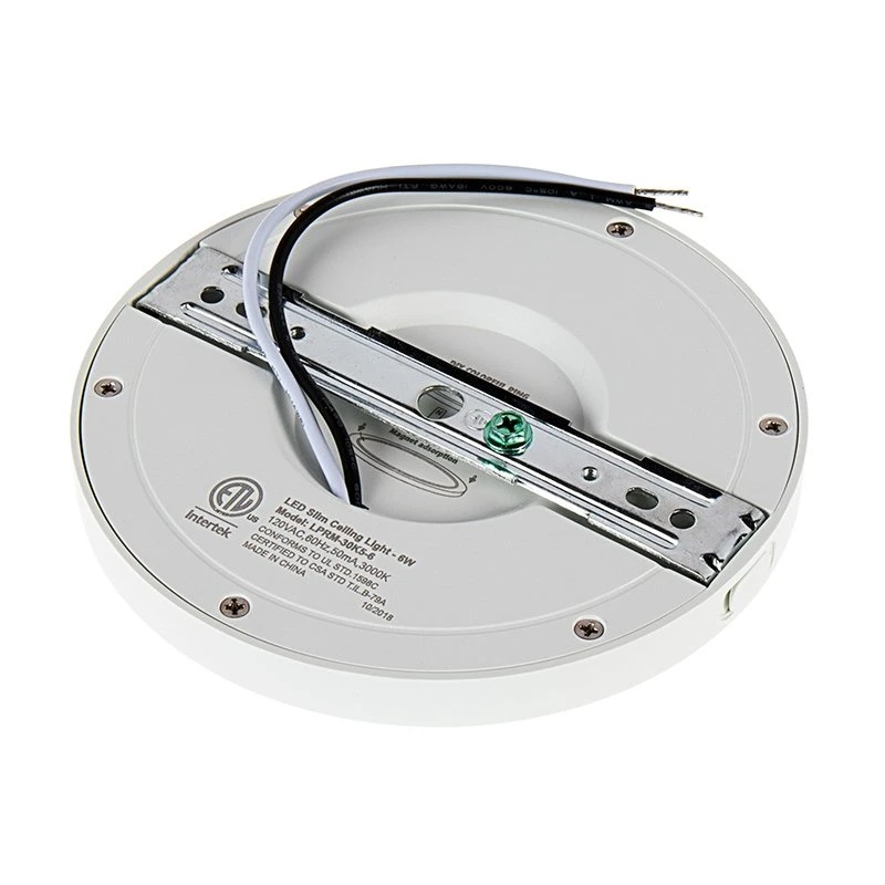 5" LED Downlight - Chrome Magnetic Trim - 6W Dimmable Flush Mount Ceiling Light - 3000K/4000K - 50W Equivalent - 360 Lumens 2 5" LED Downlight - Chrome Magnetic Trim - 6W Dimmable Flush Mount Ceiling Light - 3000K/4000K - 50W Equivalent - 360 Lumens - Image 2