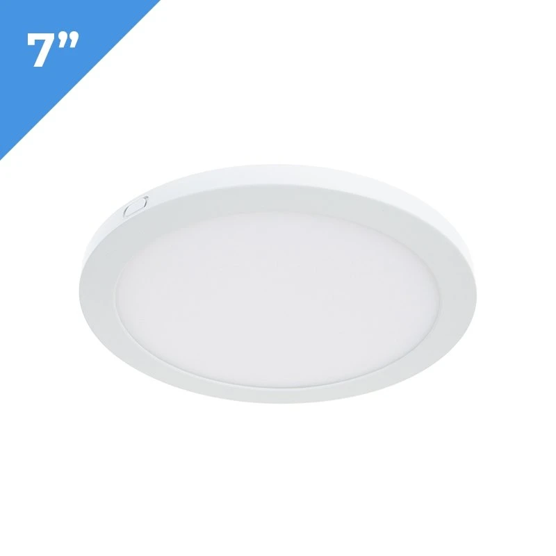 7" LED Downlight - White Magnetic Trim - 12W Dimmable Flush Mount Ceiling Light - 3000K/4000K - 960 Lumens - 75W Equivalent 1 7" LED Downlight - White Magnetic Trim - 12W Dimmable Flush Mount Ceiling Light - 3000K/4000K - 960 Lumens - 75W Equivalent