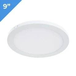 9" LED Downlight - White Magnetic Trim - 18W Dimmable Flush Mount Ceiling Light - 1440 Lumens - Warm 3000K - 100W Equivalent