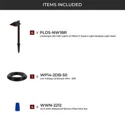 LED Landscape Lighting Expansion Kit - 4 Offset Square Path Lights | Energy-Efficient Outdoor Lighting 12 LED Landscape Lighting Expansion Kit - 4 Offset Square Path Lights | Energy-Efficient Outdoor Lighting -Nebo Sales Store lskit xk4p ek 4 all included