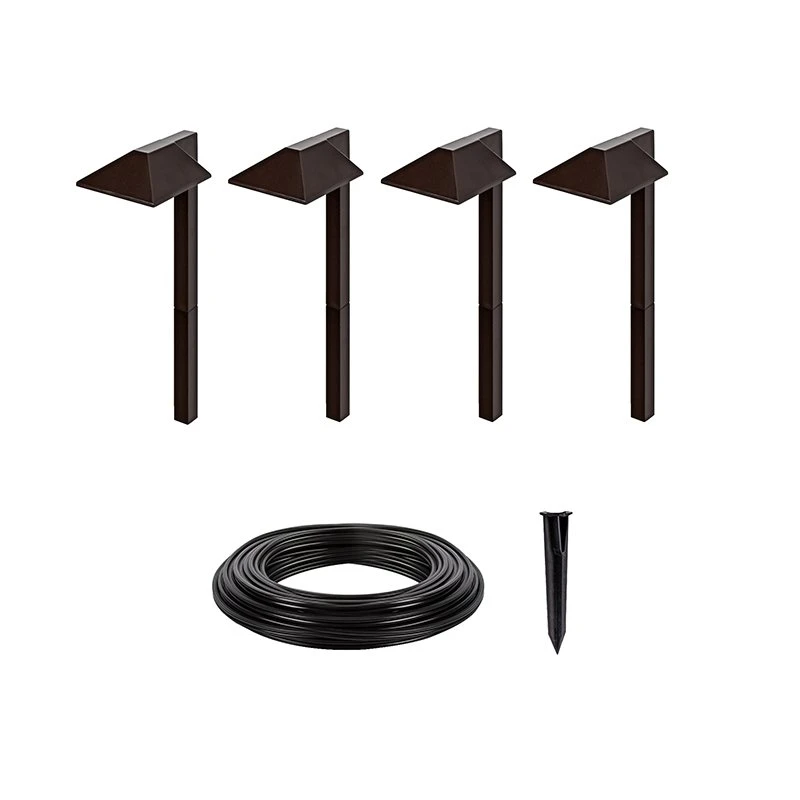 LED Landscape Lighting Expansion Kit - 4 Offset Square Path Lights | Energy-Efficient Outdoor Lighting 1 LED Landscape Lighting Expansion Kit - 4 Offset Square Path Lights | Energy-Efficient Outdoor Lighting