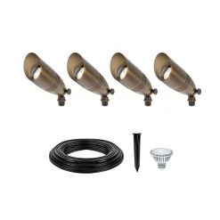 LED Landscape Lighting Expansion Kit - 4 Spotlights | Energy-Efficient Outdoor Lighting