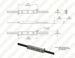 RGB LED Linear Modules - 3 SMD LEDs, 22 Lumens, 25-Pack/100-Pack for Sign Lighting & Trade Shows -Nebo Sales Store lsm rgb3x3 digimark