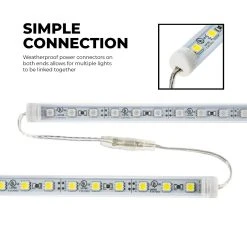 19.5in 30-LED Light Tube with 3-Chip LEDs - 573 Lumens for Motorcycle & Vehicle Lighting -Nebo Sales Store lt x30x3smd simple connection