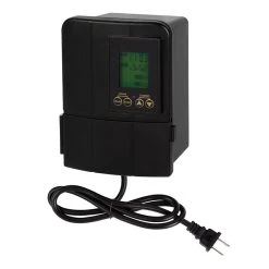 50W Low Voltage LED Landscape Transformer with Dusk-to-Dawn Timer - 12V AC Output for Outdoor Lighting
