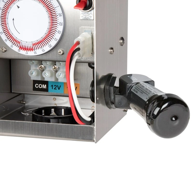 DiodeDrive® 75W Low Voltage Stainless Steel Transformer with Timer - 12V/15V Multi-Tap Output for LED Landscape Lighting 5 DiodeDrive® 75W Low Voltage Stainless Steel Transformer with Timer - 12V/15V Multi-Tap Output for LED Landscape Lighting - Image 5