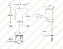 6-Piece LED Landscape Lighting Kit with Cone Shade Path Lights & Spotlights, Stainless Steel Transformer - Outdoor Garden Lighting -Nebo Sales Store lvt 75w ss2t dim drawings 7