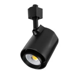 10W LED Track Head - 980 Lumens - 60-Degree Beam - 4000K Natural White - Black Finish - Halo Track Compatible