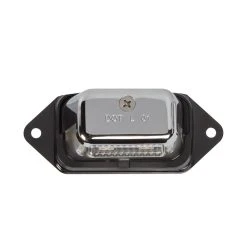 Great White LED License Plate Light - Chrome Housing - 2 LEDs - Clear Lens for Cars, Trucks & SUVs -Nebo Sales Store m296xc front