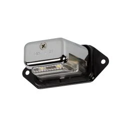 Great White LED License Plate Light - Chrome Housing - 2 LEDs - Clear Lens for Cars, Trucks & SUVs