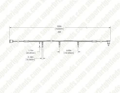 Mini Blue LED Christmas String Lights - 25ft, 50 Faceted M5 Bulbs, Green Wire - Energy Efficient Holiday Decor -Nebo Sales Store m5 50lt x dim drawings