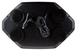 Mini Emergency LED Light Bar - Magnetic Mount, 12V Plug, 360° Amber/White with Toggle Switch -Nebo Sales Store magnetic emergency led 360 strobe mini light bar back