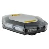Mini Emergency LED Light Bar - Magnetic Mount, 12V Plug, 360° Amber/White with Toggle Switch