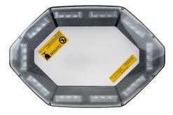 Mini Emergency LED Light Bar - Magnetic Mount, 12V Plug, 360° Amber/White with Toggle Switch -Nebo Sales Store magnetic emergency led 360 strobe mini light bar top