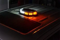 Mini Emergency LED Light Bar - Magnetic Mount, 12V Plug, 360° Amber/White with Toggle Switch -Nebo Sales Store magnetic mounted emergency led light bar app