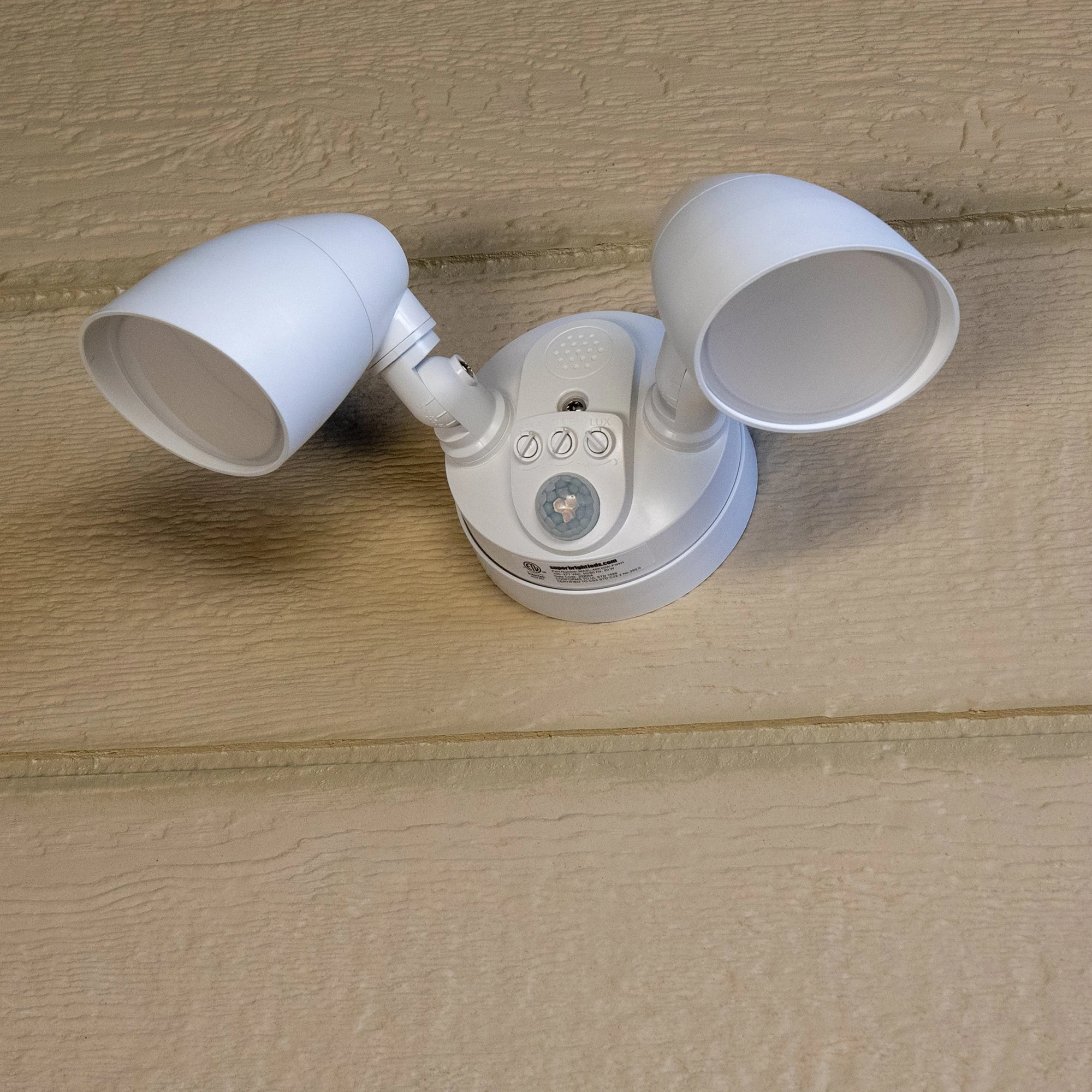 20W LED Motion Sensor Security Light - 1800 Lumens, Adjustable 2-Head, 4000K Natural White, White Finish 10 20W LED Motion Sensor Security Light - 1800 Lumens, Adjustable 2-Head, 4000K Natural White, White Finish - Image 10