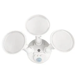 30W Integrated LED Motion Sensor Security Light - 2700 Lumens, Adjustable 3-Head Design, 4000K Natural White, Bronze Finish -Nebo Sales Store masl 40k30w fwh1 front2