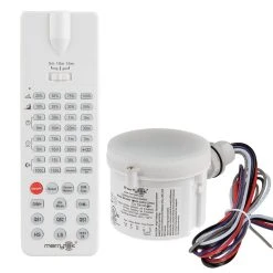 Merrytek Microwave Occupancy Sensor - Remote Controlled, 120-277 VAC, Energy-Efficient Motion Sensor for LED Lighting