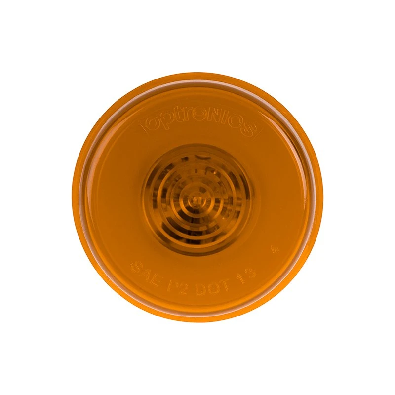 Optronics GloLight LED Clearance & Side Marker Light - 2" Round, Amber, 6 LEDs, Submersible - Commercial Truck & Trailer Lighting 2 Optronics GloLight LED Clearance & Side Marker Light - 2" Round, Amber, 6 LEDs, Submersible - Commercial Truck & Trailer Lighting - Image 2
