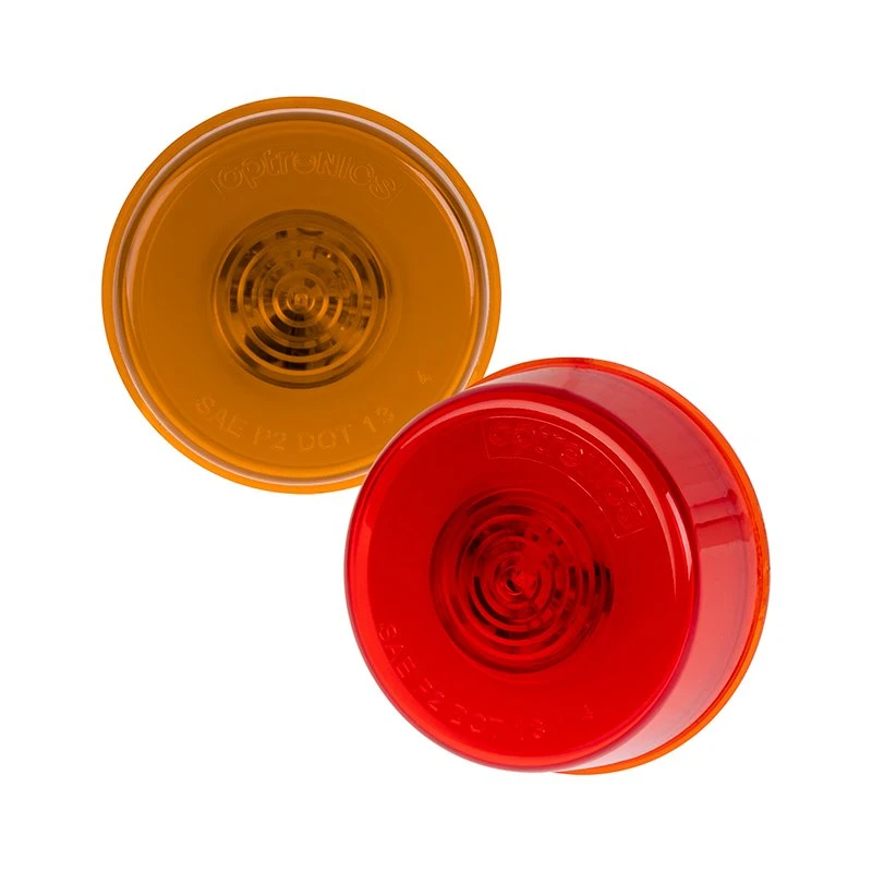 Optronics GloLight LED Clearance & Side Marker Light - 2" Round, Amber, 6 LEDs, Submersible - Commercial Truck & Trailer Lighting 1 Optronics GloLight LED Clearance & Side Marker Light - 2" Round, Amber, 6 LEDs, Submersible - Commercial Truck & Trailer Lighting