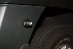 Mini LED Hideaway Strobe Lights - 360-Degree Emergency Vehicle Warning Lights with Built-In Controller - Surface Mount - White -Nebo Sales Store mini strobe light flange mount black back tire flush mounted work vehicle