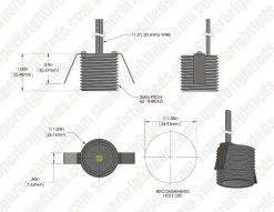 1W Round Metal Mini LED Deck/Step Lights - 6-Pack, 40mm, 4000K Natural White, Brushed Nickel - Energy-Efficient Outdoor Lighting -Nebo Sales Store mrlf 1nw assembly digimark 1