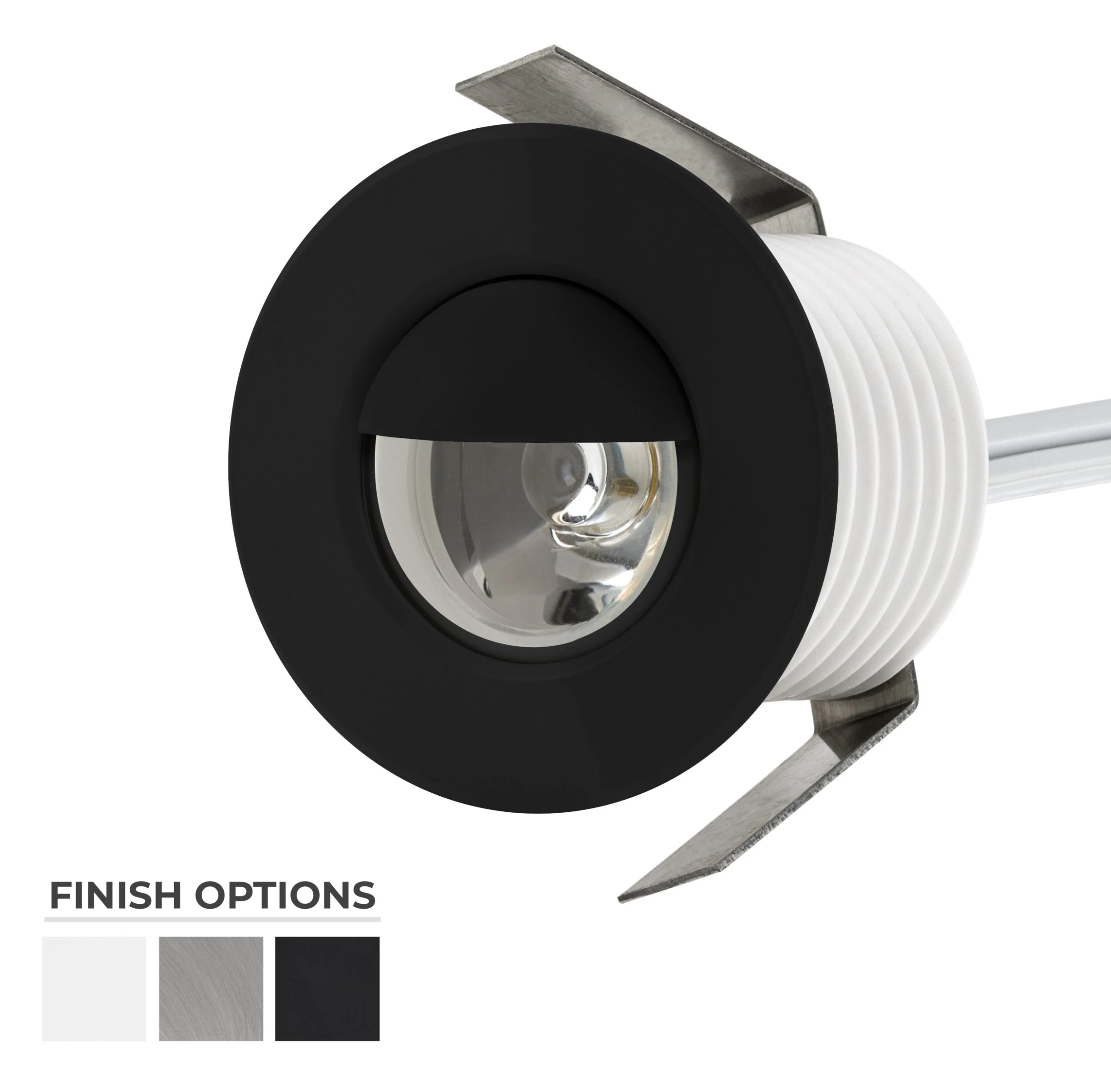 1W Round Mini Recessed LED Deck Light - Metal Trim, Glare Guard, 4000K Cool White, Single Pack 2 1W Round Mini Recessed LED Deck Light - Metal Trim, Glare Guard, 4000K Cool White, Single Pack - Image 2