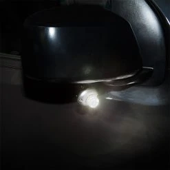 Mini LED Hideaway Strobe Lights - 360-Degree Emergency Vehicle Warning Lights with Built-In Controller - Surface Mount - White -Nebo Sales Store mstrb obkt work truck side mirror marker mini strobe light