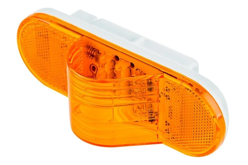 Amber LED Oval Mid-Ship Turn Signal & Side Marker Light - 9 LEDs - Durable Truck Lighting 1 Amber LED Oval Mid-Ship Turn Signal & Side Marker Light - 9 LEDs - Durable Truck Lighting