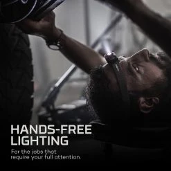 NEBO MYCRO Rechargeable Headlamp & Cap Light - 400 Lumens, Hands-Free LED Lighting for Work & Outdoor Activities -Nebo Sales Store neb hlp 0011mycro headlampwebinfographic hands free