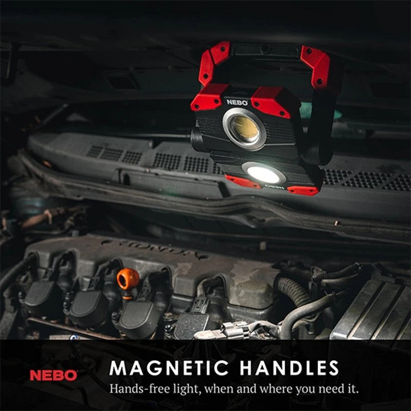 NEBO OMNI 2K - 2000 Lumen USB-C Rechargeable Omni-Directional LED Work Light | Portable & Bright 5 NEBO OMNI 2K - 2000 Lumen USB-C Rechargeable Omni-Directional LED Work Light | Portable & Bright - Image 5