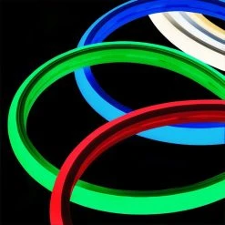 Green Neon LED Strip Lights - 5m IP65 Waterproof Flexible Top Bend Neon Flex for Signs & Trade Shows