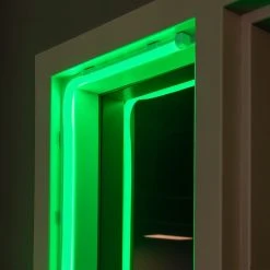 Green Neon LED Strip Lights - 5m IP65 Waterproof Flexible Top Bend Neon Flex for Signs & Trade Shows -Nebo Sales Store nftb x5mnftb ub neon strip installed
