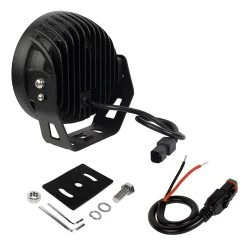 7" Long Range LED Spot Light Pod - 110W, 8500 Lumens, Ultra Narrow Beam for Off-Road & Emergency Vehicles -Nebo Sales Store or 110w sr7 back updated