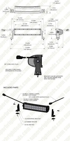14" Curved Off-Road LED Light Bar - 72W Double Row, 7,600 Lumens - Durable Vehicle Lighting 27 14" Curved Off-Road LED Light Bar - 72W Double Row, 7,600 Lumens - Durable Vehicle Lighting -Nebo Sales Store orbc14 72wd sp assembly for site