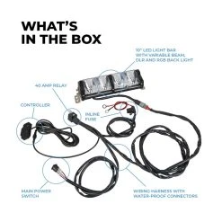 10" RGB Backlit LED Light Bar - 6,200 Lumens, Adjustable Flood/Spot & Driving Beam for Off-Road Vehicles -Nebo Sales Store orbd10 124wvb rgb all included