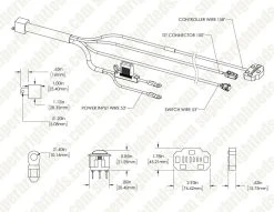 10" RGB Backlit LED Light Bar - 6,200 Lumens, Adjustable Flood/Spot & Driving Beam for Off-Road Vehicles -Nebo Sales Store orbd10 124wvb rgb wires