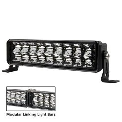 10" Dual Row Off-Road LED Light Bar - 42W Spot Beam, 3290 Lumens - Heavy Duty Vehicle Lighting